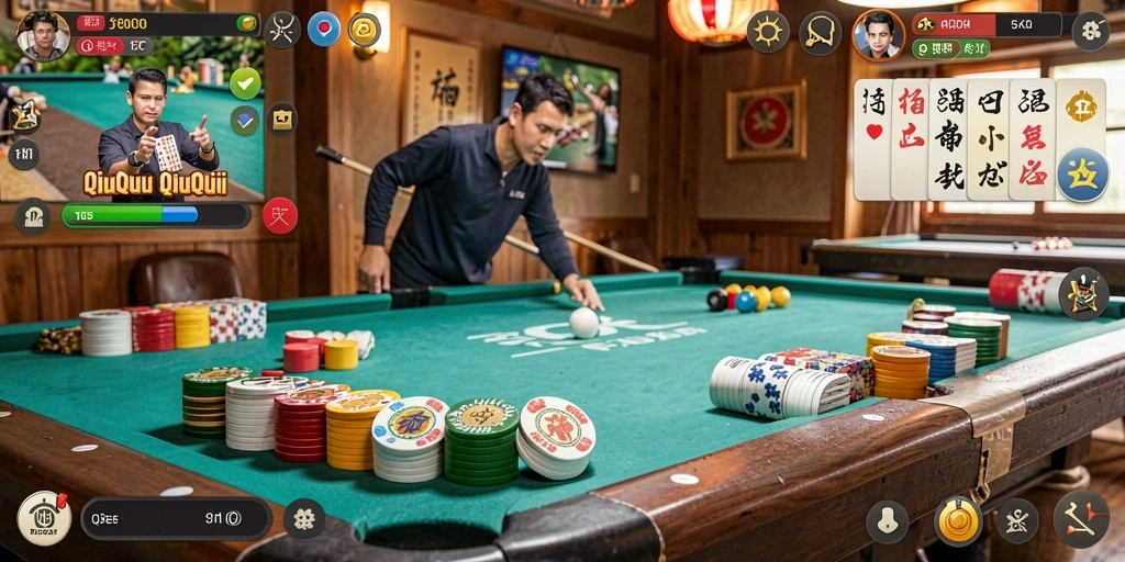 Screenshot dari gameplay QiuQiu yang seru di 365ZK.