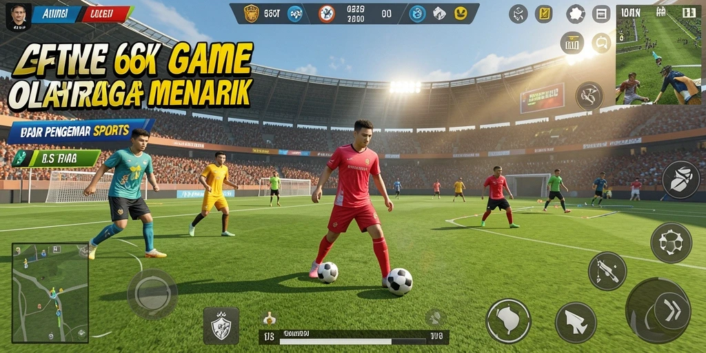 Gameplay yang seru dan dinamis di 66K, cocok untuk para penggemar olahraga.