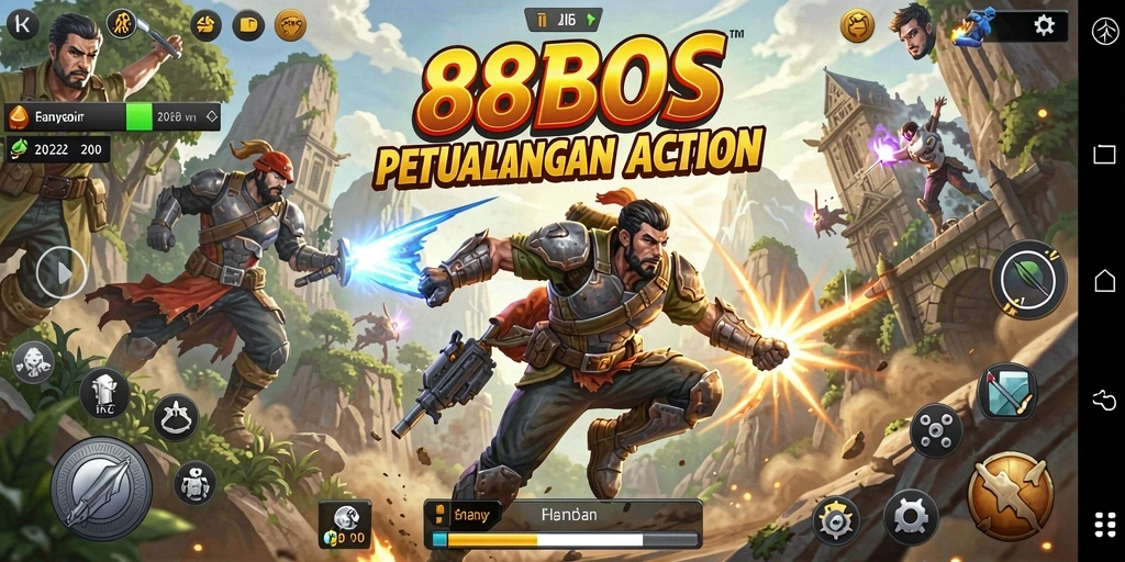 Screenshot gameplay <strong>88BOS</strong> menunjukkan aksi pertarungan yang sangat intens.
