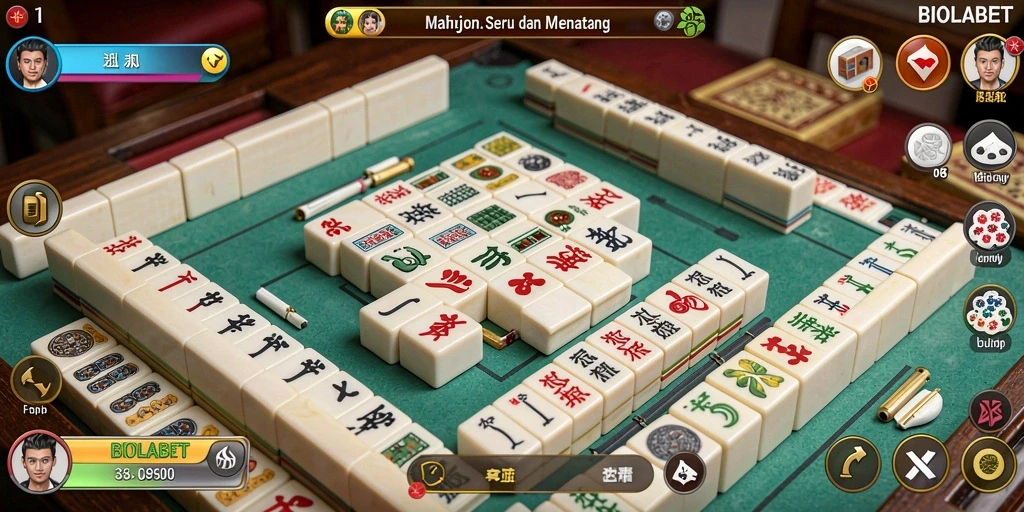 Tampilan gameplay menarik dari <strong>BIOLABET</strong> yang menampilkan momen seru bermain Mahjong.