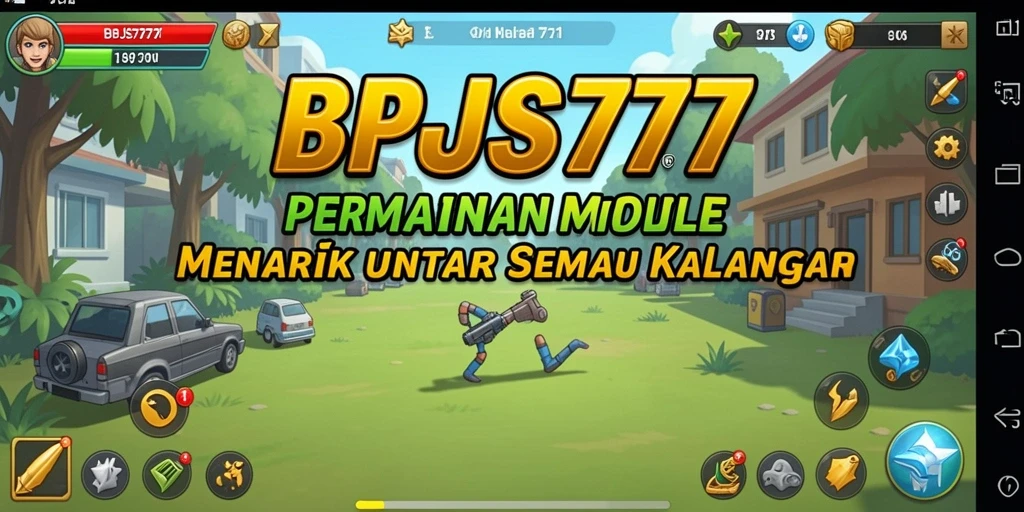 Tampilan gameplay utama BPJS777 yang menampilkan keseruan dalam permainan Idle.