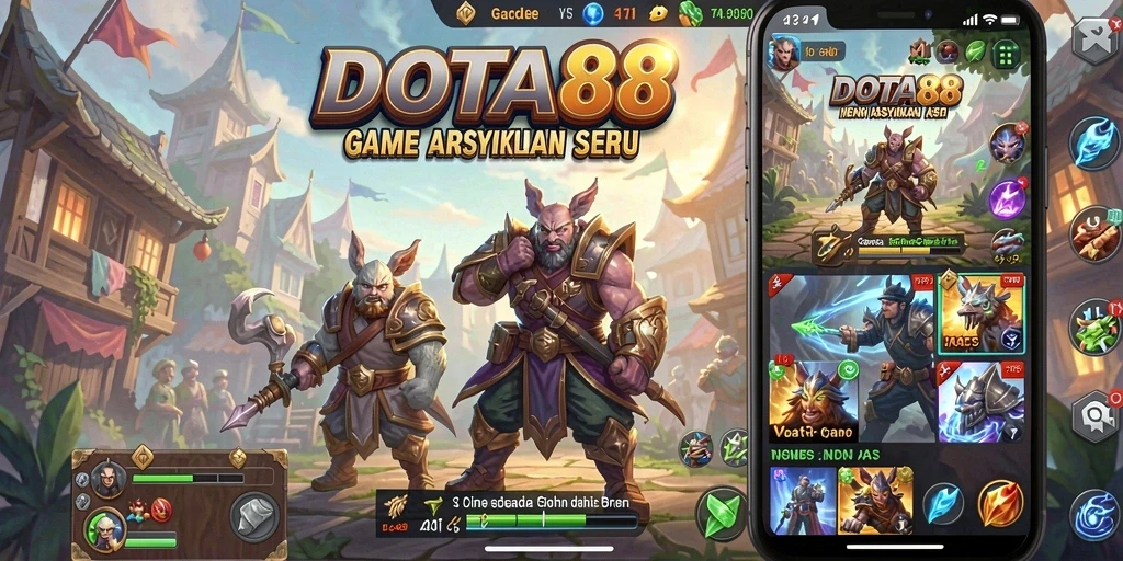Screenshot gameplay DOTA88, penuh aksi dan tantangan seru.