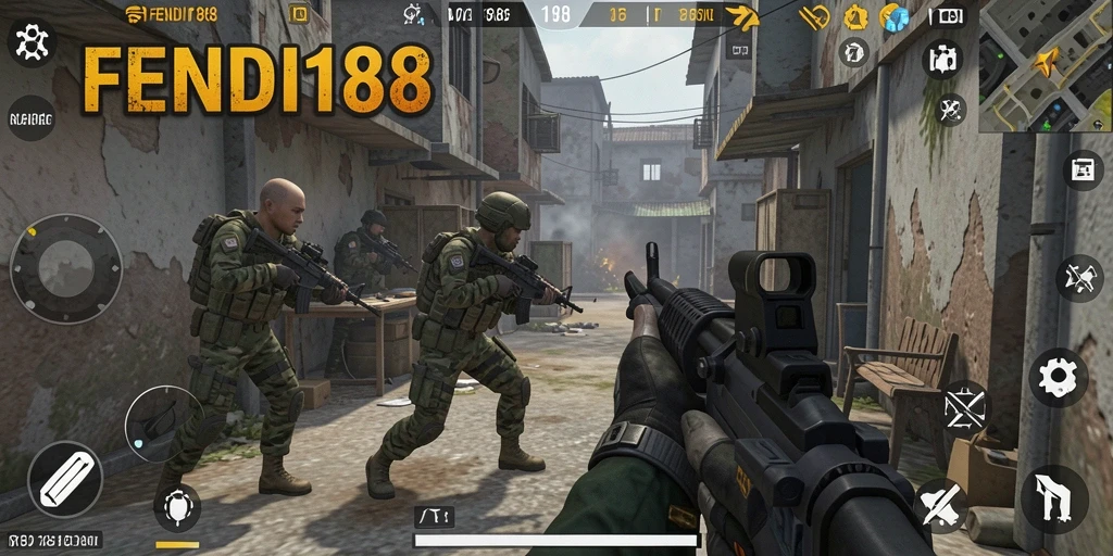 Screenshot gameplay <strong>FENDI188</strong> menampilkan aksi intens dan grafis yang menawan.