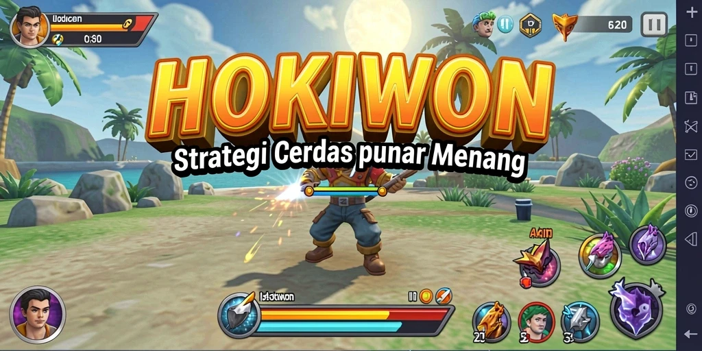 Tampilan gameplay utama HOKIWON dengan strategi yang menantang.