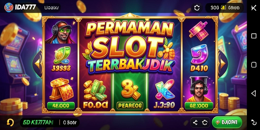 Screenshot utama dari gameplay Slot IDA777 yang seru dan mengasyikkan.