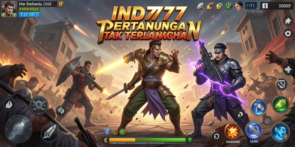 Tampilan gameplay menarik dari pertarungan seru di IND777.