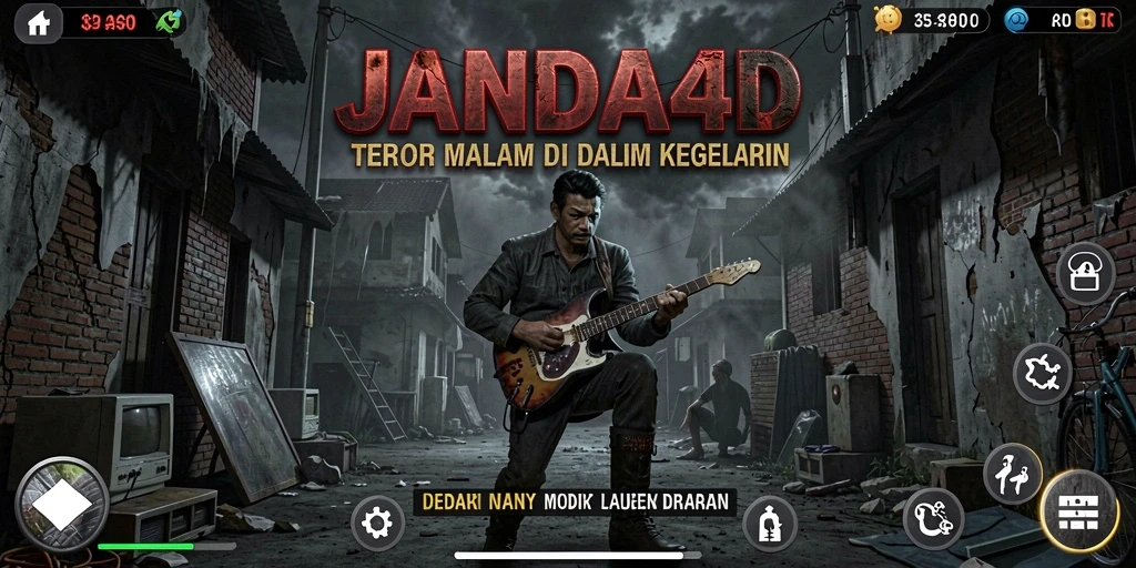 Screenshot gameplay JANDA4D yang menampilkan momen menegangkan.
