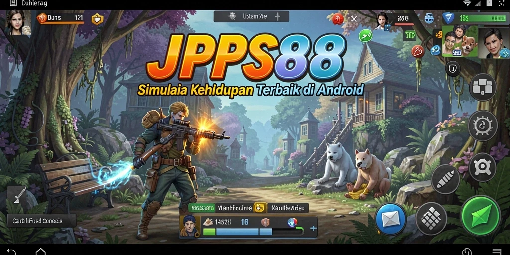 Tampilan utama gameplay JPS88 yang menawan dan realistis.