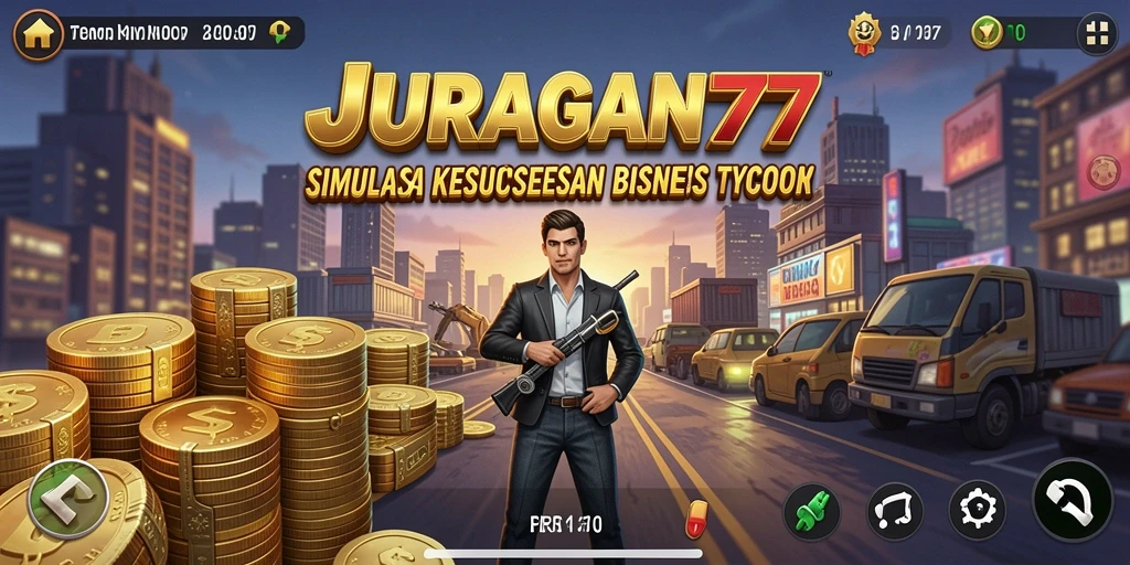 Tampilan gameplay menarik dari JURAGAN77 yang menunjukkan strategi Tycoon.