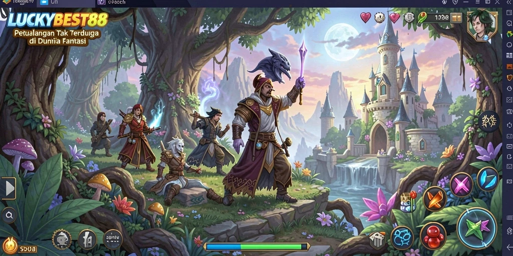 Screenshot gameplay LUCKYBEST88 yang menampilkan aksi seru dalam petualangan.