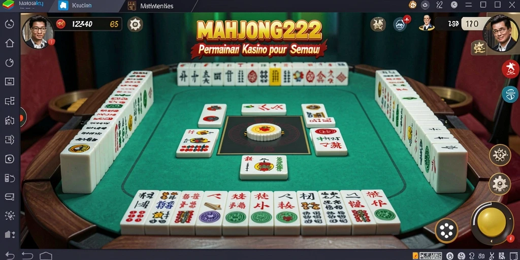 Tampilan menyenangkan dalam permainan Kasino MAHJONG222 dengan grafik yang memikat.