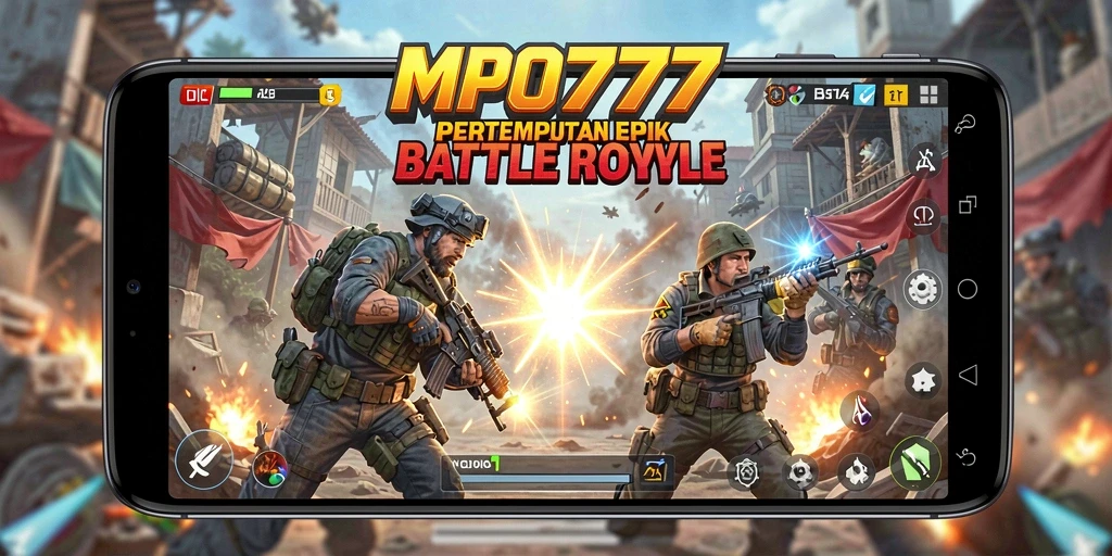 Tampilan seru gameplay Battle Royale di MPO777 dengan aksi mendebarkan.