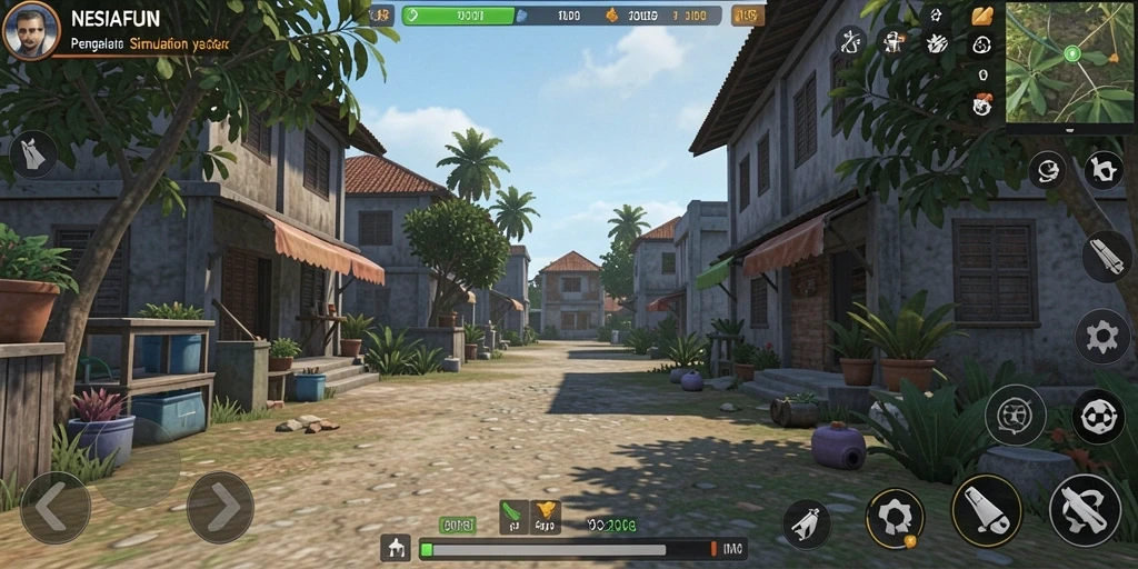 Screenshot utama NESIAFUN menampilkan atmosfer gameplay yang dinamis dan menarik.