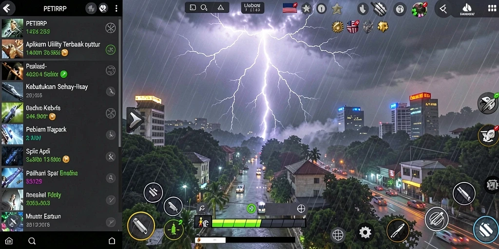 Tampilan antarmuka aplikasi PETIRRP yang memudahkan navigasi.