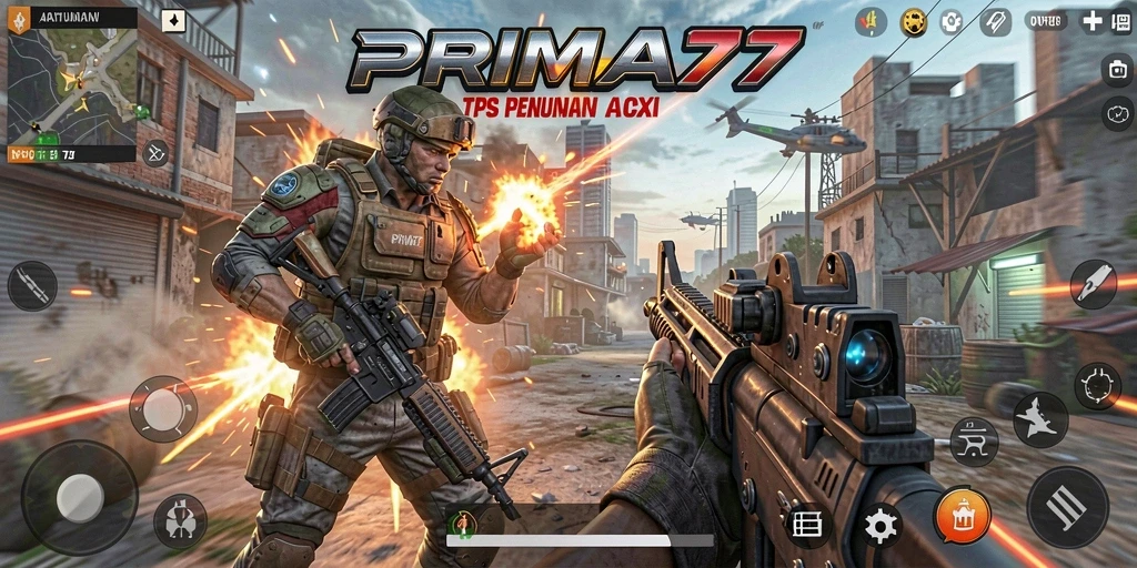 Tangkapan layar dari gameplay menegangkan PRIMA77 dengan aksi seru.
