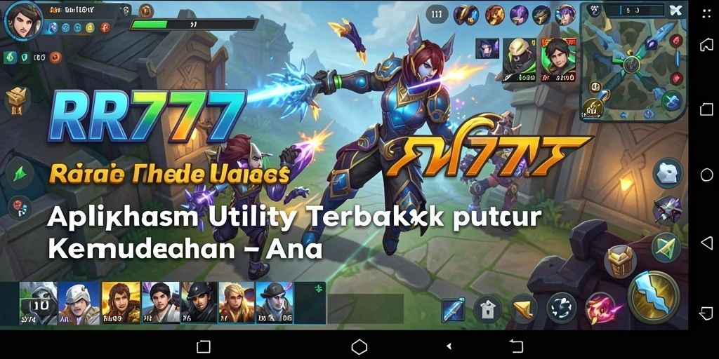 Screenshot utama RR777 menampilkan antarmuka aplikasi Utility yang intuitif dan mudah dipahami.