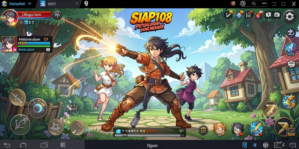 Gameplay seru dalam dunia Anime yang penuh warna.
