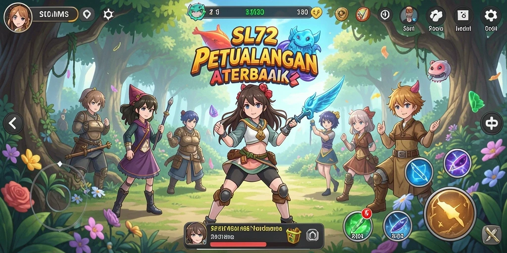 Tampilan screenshot dari gameplay SL72 yang penuh aksi.