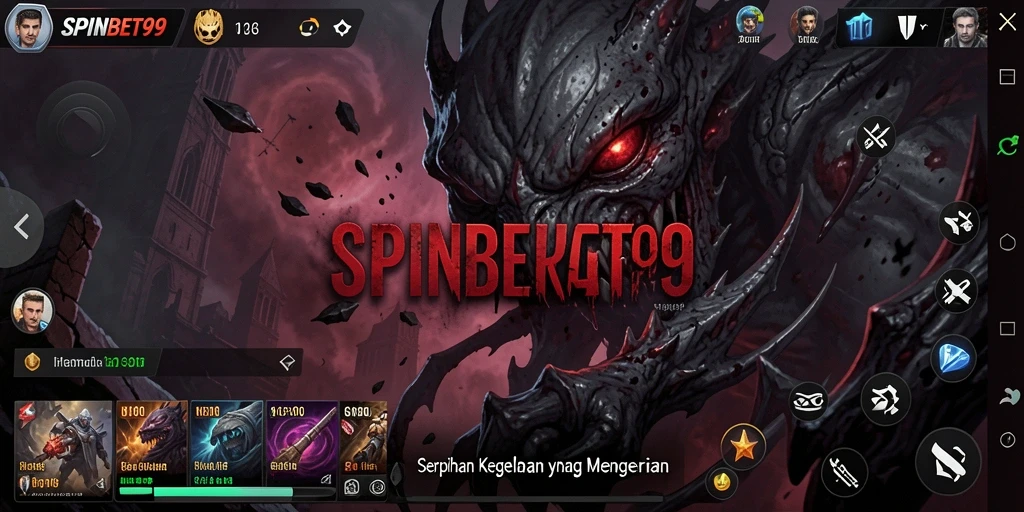 Tangkapan layar menunjukkan ketegangan saat menjelajahi ruang gelap di SPINBET99.