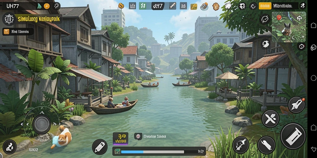 Tampilan gameplay UH77 yang realistis dan menarik.
