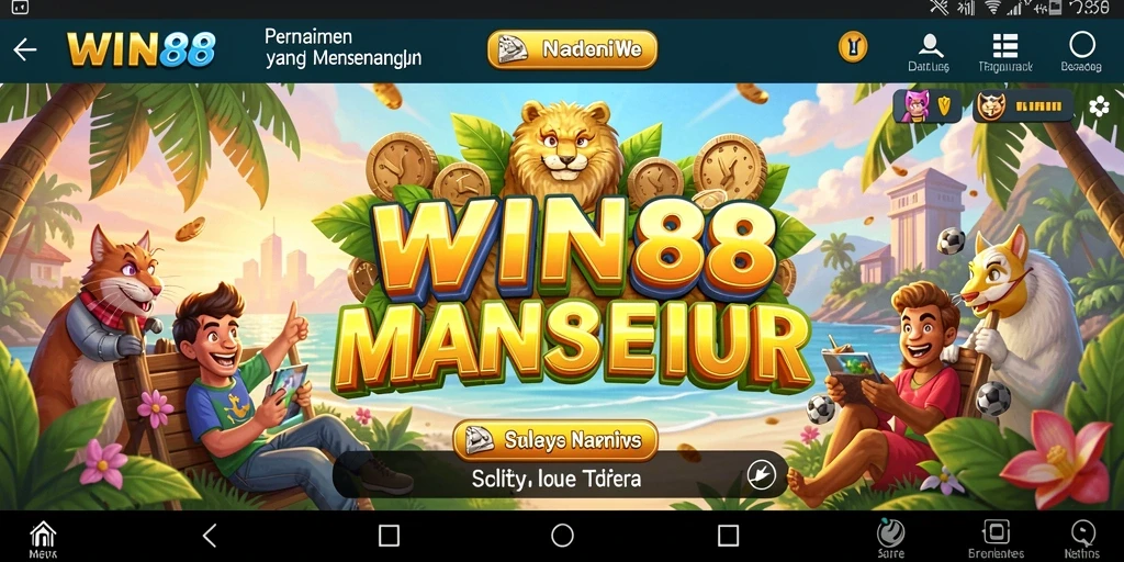 Screenshot utama WIN88 menampilkan gameplay yang seru dan interaktif.